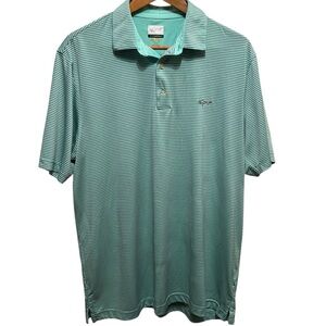 Greg Norman Men’s Striped Performance Golf Polo
